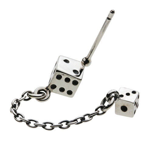 【セノーテ】 cenote-e0351 チェーン ダイス ピアス シルバー925 シルバーアクセサ...