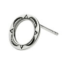 【cenote】シルバー925 ピアス メンズ【z-e0592】スタンプ模様 ネイティブ インディアンジュエリー silver925 スタッドピアス 片耳 キャッチ付き 送料無料