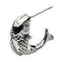 ピアス イヤリング シルバー925 シルバーピアス シルバー アクセサリー シルバーアクセ ニシキゴイ 立体 和 魚 フィッシュ 鯉の滝登り メンズ レディース ユニセックス 男女兼用