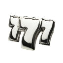 【cenote】シルバー925 ピアス メンズ【z-e0626】スリーセブン 777 スロット silver925 スタッドピアス 片耳 キャッチ付き 送料無料