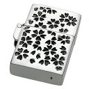 【cenote】シルバー925 オイルライター メンズ【z-s0060】シルエット サクラ 桜 純銀 silver925 ライターケース ZIPPO ジッポ 送...