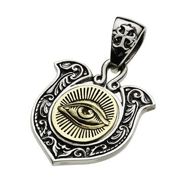 シルバーペンダント シルバーアクセサリー 馬蹄 プロビデンスの目 ホースシュー 全能の目 鉄蹄 フリーメイソン アメリカ国章 三位一体 メンズアクセ ネックレス ヘッド トップ 幸運のモチーフ