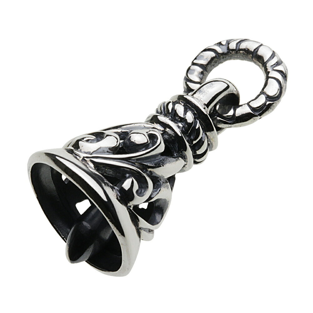 【セノーテ】 cenote-p0582 アラベスク ガーディアン ベル ペンダント シルバー925 シルバーアクセサリー 純銀 925 ペンダント アラベスクベル 唐草模様 シルバーアクセ ゴシックチャーム 彫刻デザイン 鈴モチーフ 魔除け お守り 精密彫金 クラシカルデザイン