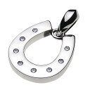 【cenote】シルバー925 ペンダント メンズ【z-p0345】馬蹄 ホースシュー シンプル ジルコニア silver925 ネックレス ペンダントトップ ...