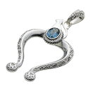 【cenote】シルバー925 ペンダント メンズ【z-p0613】ナジャ 猫 ねこ ネイティブ インディアンジュエリー トパーズ silver925 ネックレ...