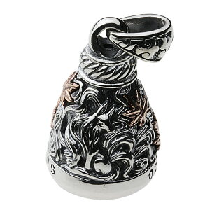【cenote】シルバー925 ペンダント メンズ【p0637】九尾の狐 ベル 紅葉 和柄 silver925 ネックレス ペンダントトップ 送料無料