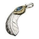 【cenote】シルバー925 ペンダント メンズ【p0645】フェザー 羽根 インディアン ネイティブ トパーズ silver925 ネックレス ペンダントト...
