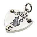 ポイント10倍【cenote】シルバー925 ペンダント メンズ【z-p0665】ピックケース ジャズ型 三日月 猫 ねこ silver925 ネックレス ペン...