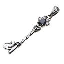 【cenote】シルバー925 ペンダント メンズ【z-p0722】猫 ねこ 肉球 鍵 アンティーク ジルコニア silver925 ネックレス ペンダントトッ...