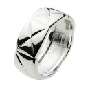 ポイント10倍【cenote】シルバー925 リング メンズ【r0461】キルティング クロス シンプル スタイリッシュ silver925 指輪 送料無料
