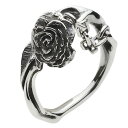 【cenote】シルバー925 リング メンズ【r0475】薔薇 ローズ チェーン パンク ロック silver925 指輪 送料無料
