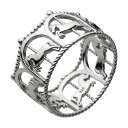 【cenote】シルバー925 リング メンズ【r0486】メリーゴーランド 透かし彫り 上品 シンプル silver925 指輪 送料無料