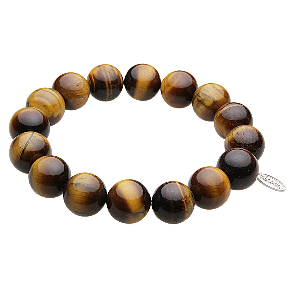 【cenote】パワーストーン ブレスレット メンズ【z-t1202】タイガーアイ 12mm タイガーズアイ 虎の目 天然石 お守り 数珠 腕輪 バングル 送料...