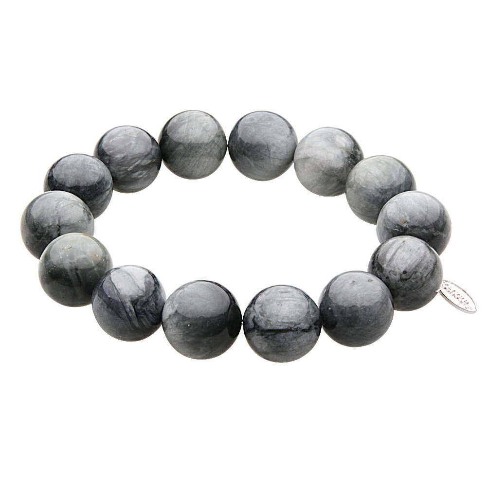 【cenote】パワーストーン ブレスレット メンズ【z-t1407】イーグルアイ 14mm 鷲目石 神の眼の石 天然石 お守り 数珠 腕輪 バングル 送料無料