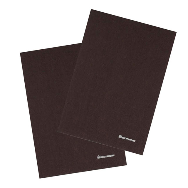 EXCITEHOMEクッションフェルトシート2枚セット家具(椅子/テーブル/ソファー)ブラックホワイトブラウングレー脚保護フローリング傷防止騒音防止フリーカット大判フェルト(サイズ:30times;21cm,厚み:3mm)