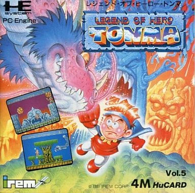 レジェンド・オブ・ヒーロー・トンマ PCエンジン Huカード ゲームソフト 【中古】