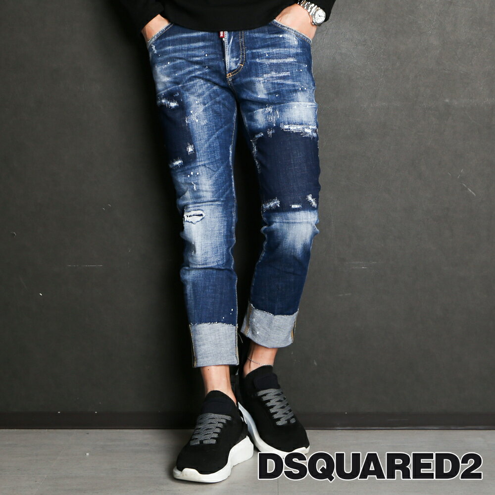 ディースクエアード 【DSQUARED2/ディースクエアード】SAILOR JEAN / セーラー ジーンズ / S74LB1047/ S30342 / デニム / ダメージ / スキニー / ストレッチ 【メンズ】【送料無料】