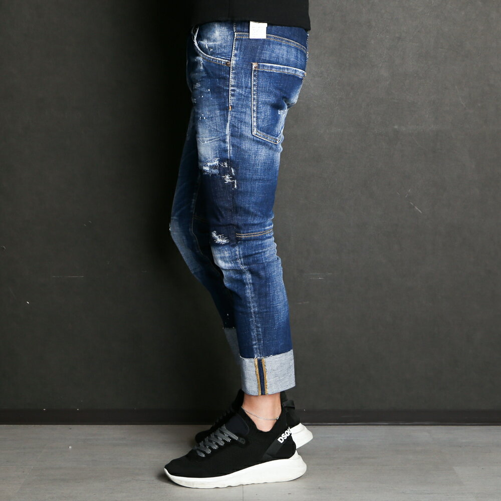 【DSQUARED2/ディースクエアード】SAILOR JEAN / セーラー ジーンズ / S74LB1047/ S30342 / デニム / ダメージ / スキニー / ストレッチ 【メンズ】【送料無料】