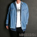 【MINEDENIM/マインデニム】OLD PARK×MINEDENIM / Denim Western Layered SH / MND-22SSOP003【メンズ】【送料無料】