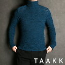 【TAAKK/ターク】 SHRINK FITTED HIGH NECK LONG SLEEVES / シュリンク ハイネックTシャツ / TA22AW-H055【メンズ】【送料無料】