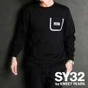 【SY32 by SWEET YEARS/エスワイサーティトゥバイスィートイヤーズ】【国内正規品】DESIGN POCKET L/S TEE / ロングスリーブTシャツ / 13023【メンズ】【送料無料】