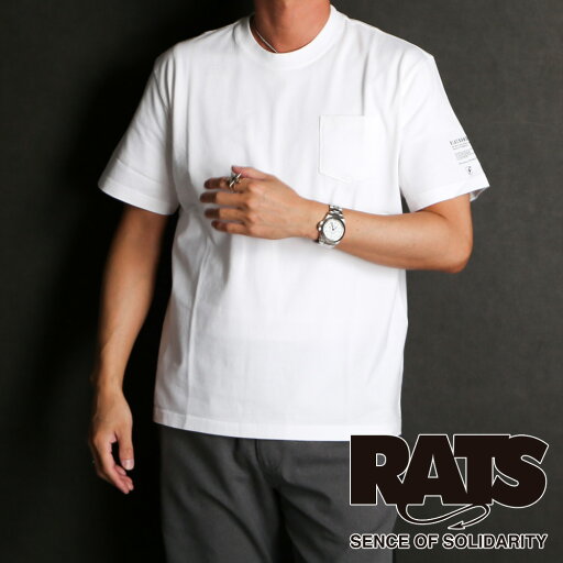 【RATS/ラッツ】PACK TEE REGULAR SILHOUETEE (CREW NECK) - WHITE / Tシャツ / 24'RT-0404A 【メンズ】【送料無料】 【RATS/ラッツ】PACK TEE REGULAR SILHOUETEE (CREW NECK) - WHITE / Tシャツ / 24'RT-0404A 【メンズ】【送料無料】