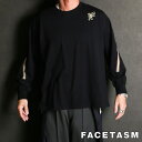 【FACETASM/ファセッタズム】MINI RIB LONGSLEEVE TEE - BLACK / Tシャツ / NAT-TEE-U04【メンズ】【送料無料】