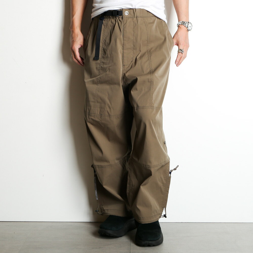 【POLIQUANT/ポリクアント】THE CHANGING LENGTH WIDE PANTS - GREY / ワイドパンツ / 2401014【メンズ】【送料無料】