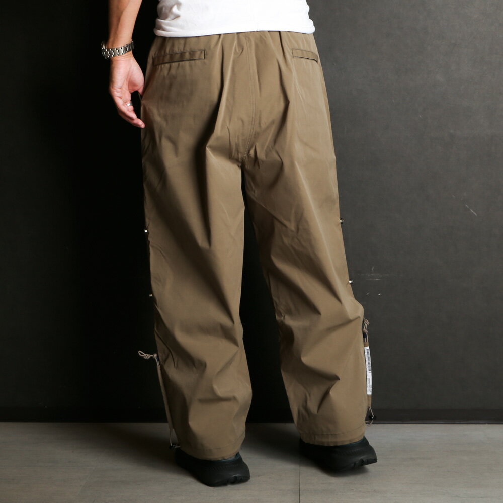 【POLIQUANT/ポリクアント】THE CHANGING LENGTH WIDE PANTS - GREY / ワイドパンツ / 2401014【メンズ】【送料無料】