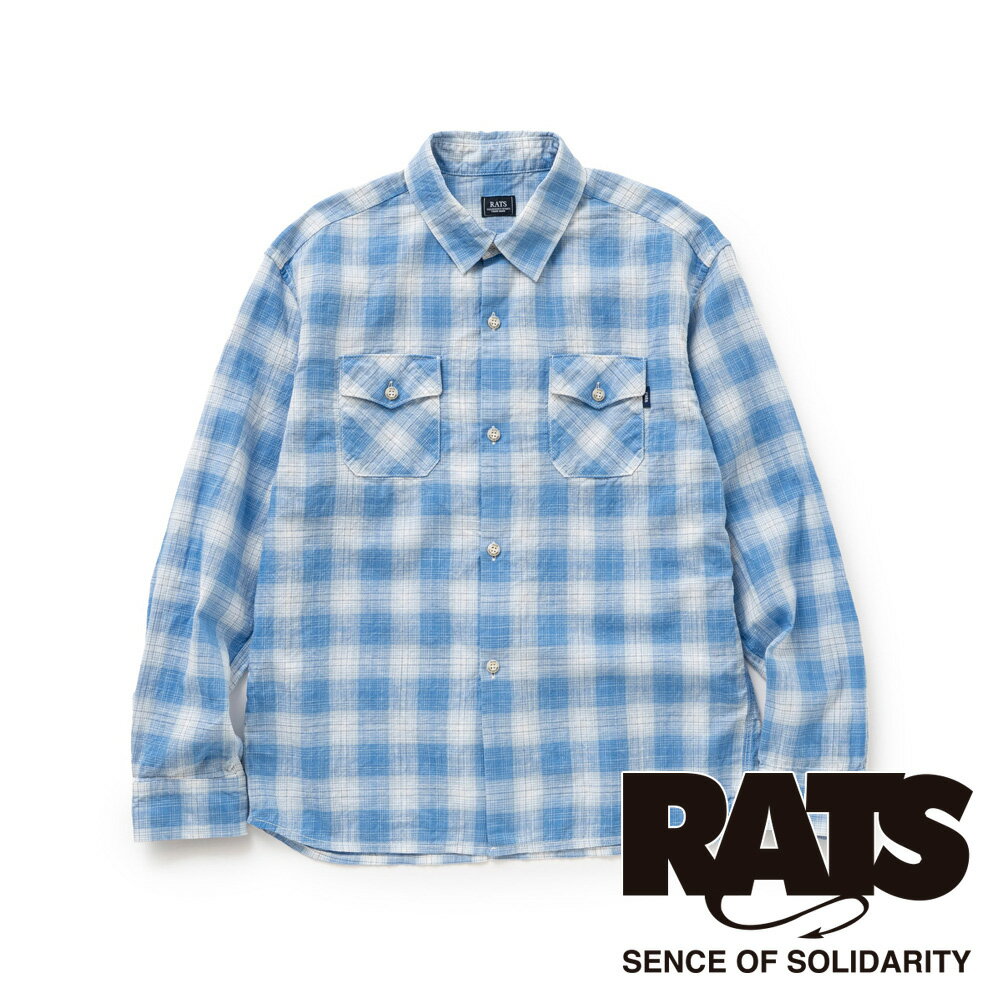 乐天商城 - 【RATS/ラッツ】BOARD CHECK SHIRT / チェックシャツ / 26'RS-0307【メンズ】【送料無料】