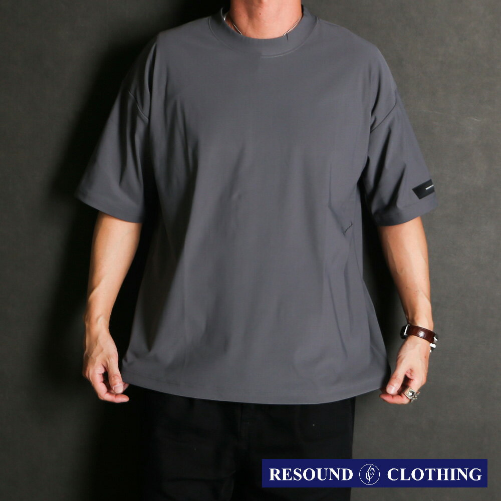 乐天商城 - 【RESOUND CLOTHING /リサウンドクロージング】SIDE RC OVER TEE - GREY / オーバーサイズ ナイロンTシャツ / RC39-T-004【メンズ】【送料無料】