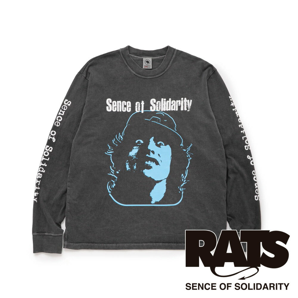 乐天商城 - 【RATS/ラッツ】PIGMENT DYED L/S TEE - BLUE / ロングスリーブ Tシャツ / 26'RTC-0301【メンズ】【送料無料】