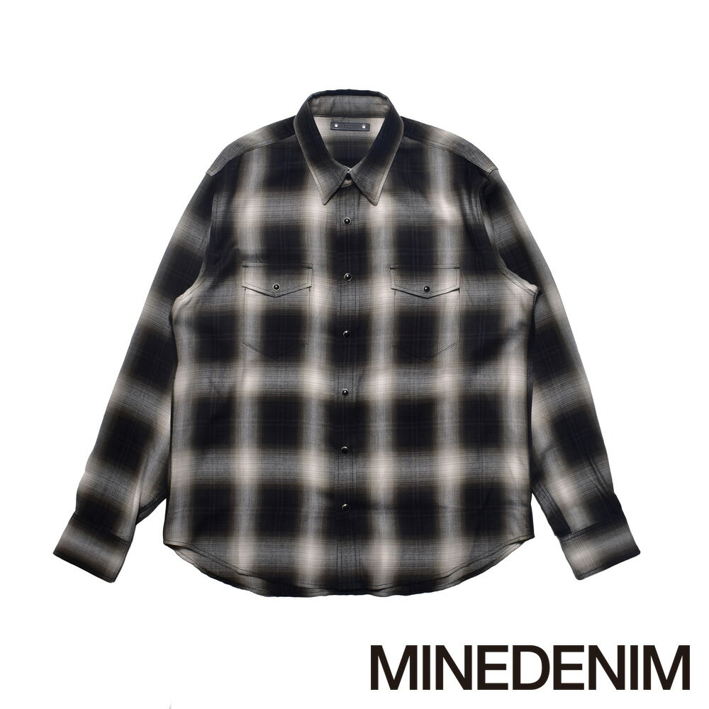 乐天商城 - 【MINEDENIM/マインデニム】R.Plaid Western SH - BLT / 2604-5001【メンズ】【送料無料】