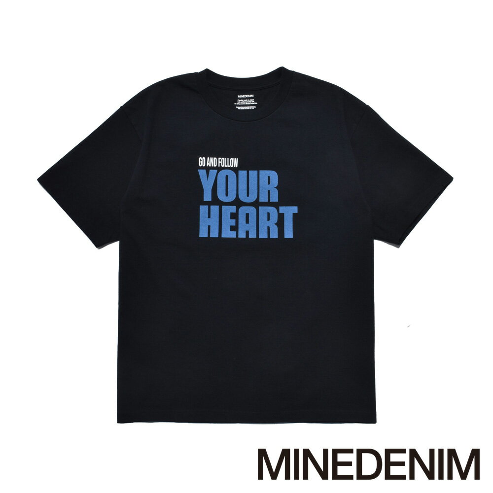 乐天商城 - 【MINEDENIM/マインデニム】Go And Follow Your Heart T-SH - BLK / 2604-4003【メンズ】【送料無料】