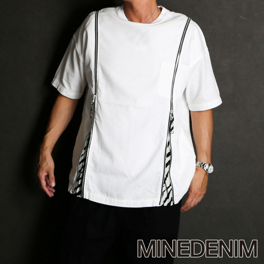 【MINEDENIM/マインデニム】OLD PARK×MINEDENIM / Zip Wide Denim T-SH / MND-23SSOP001-08【メンズ】【送料無料】