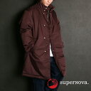 楽天CENTRAL5811【superNova./スーパーノヴァ】Market coat - Stretch gabardine / スタンドカラー マーケットコート ストレッチギャバジン / SN-389C【メンズ】【ユニセックス】【送料無料】