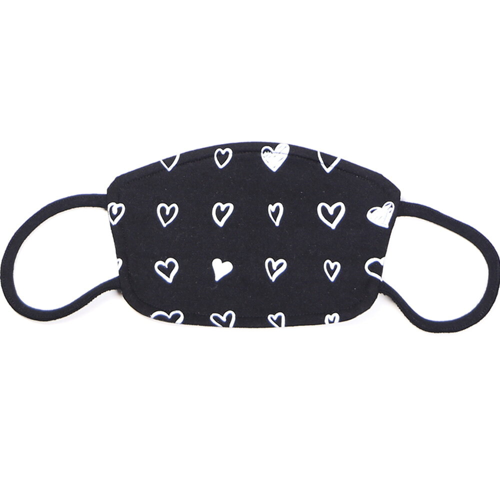 【返品交換不可】【セール商品 20%OFF】【INFECTION/インフェクション】HEART MASK / マスク / ブラック / ますく / 16011020【メンズ】【レディース】【ユニセックス】の商品画像 2