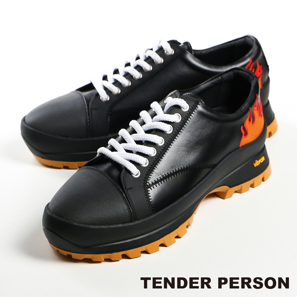 【TENDER PERSON/テンダーパーソン】LEATHER CHUNKY SNEAKER - MODEL004 / RO-AC-4142-B 【メンズ】【送料無料】