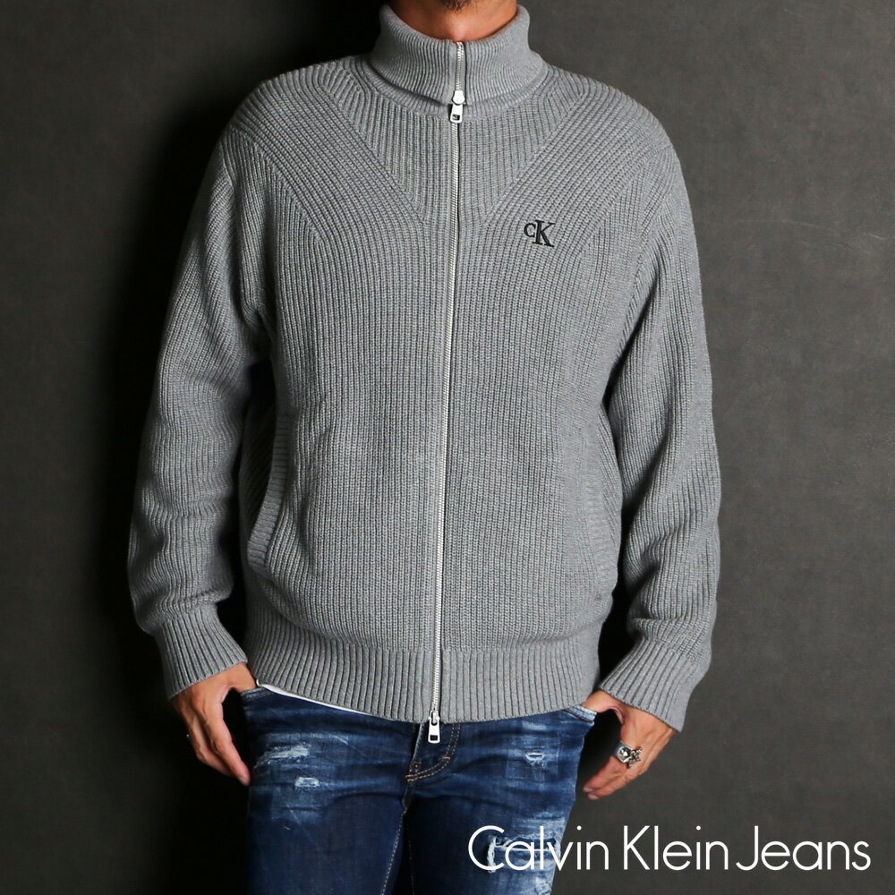 カルバン・クライン 【Calvin Klein Jeans/カルバン・クライン ジーンズ】【国内正規品】A-RIB ZIPUP CARDIGAN / リブジップアップカーディガン / J324799【メンズ】【ユニセックス】【送料無料】