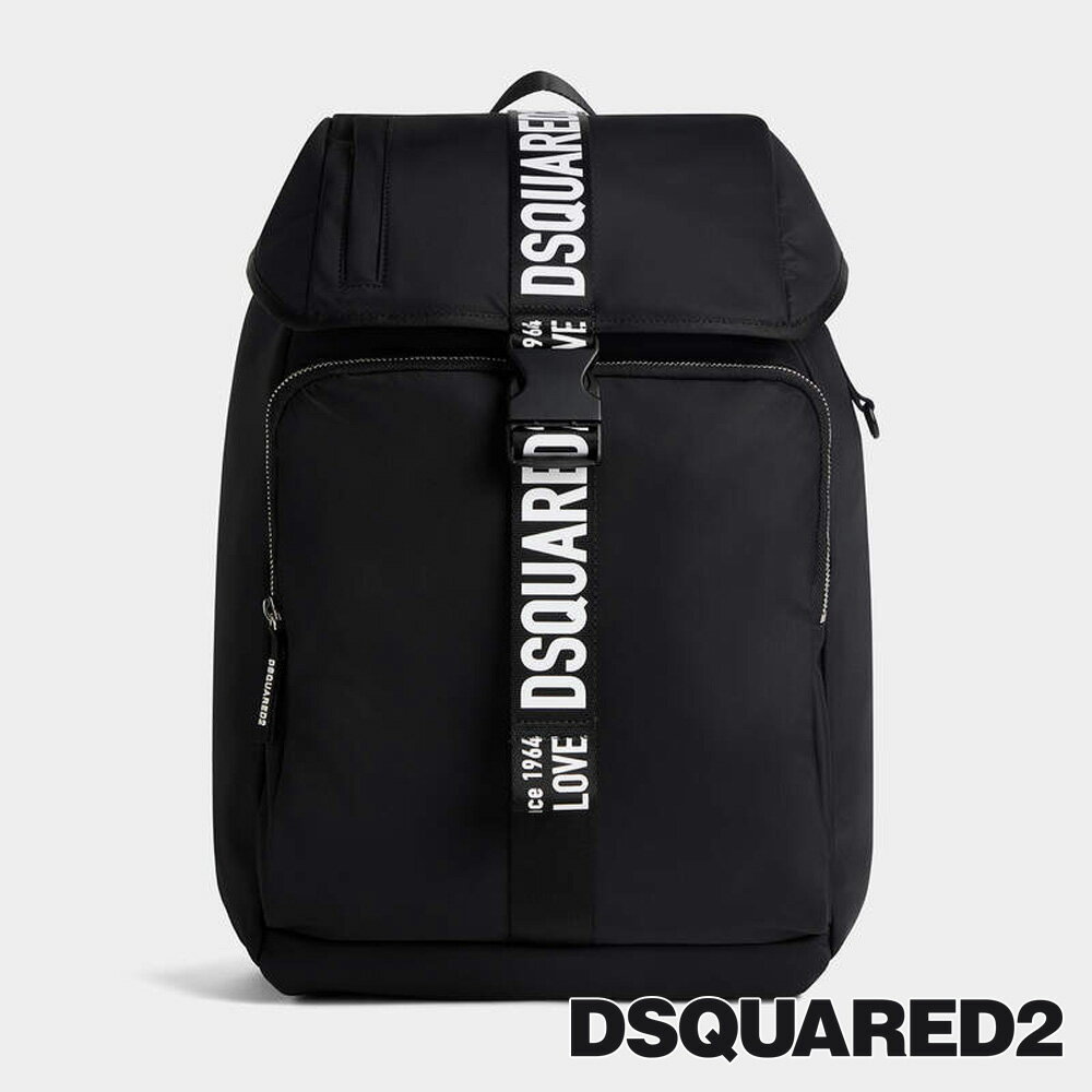 【国内正規品】【DSQUARED2/ディースクエアード】Made With Love Backpack / ナイロンバックパック / S82BP0104/SJ16806816FW23　【メンズ】【レディース】【ユニセックス】【送料無料】