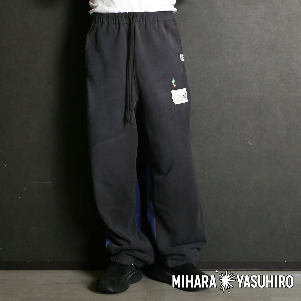 乐天商城 - 【Maison MIHARA YASUHIRO/メゾン ミハラヤスヒロ】Track Pants Combined Pants - BLACK / トラックパンツ コンバインド パンツ / A16PT572【メンズ】【送料無料】