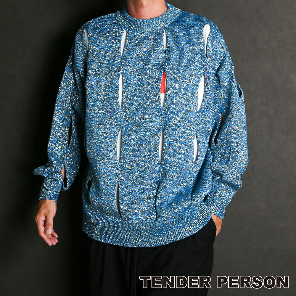 【TENDER PERSON/テンダーパーソン】CUTTING KNIT PULLOVER / RO-TO-1213 【メンズ】【レディース】【送料無料】