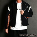 【PHENOMENON /フェノメノン 】WOOL FULLING MOTORCYCLE JKT / モーターサイクルジャケット / MHJDAJP02【メンズ...