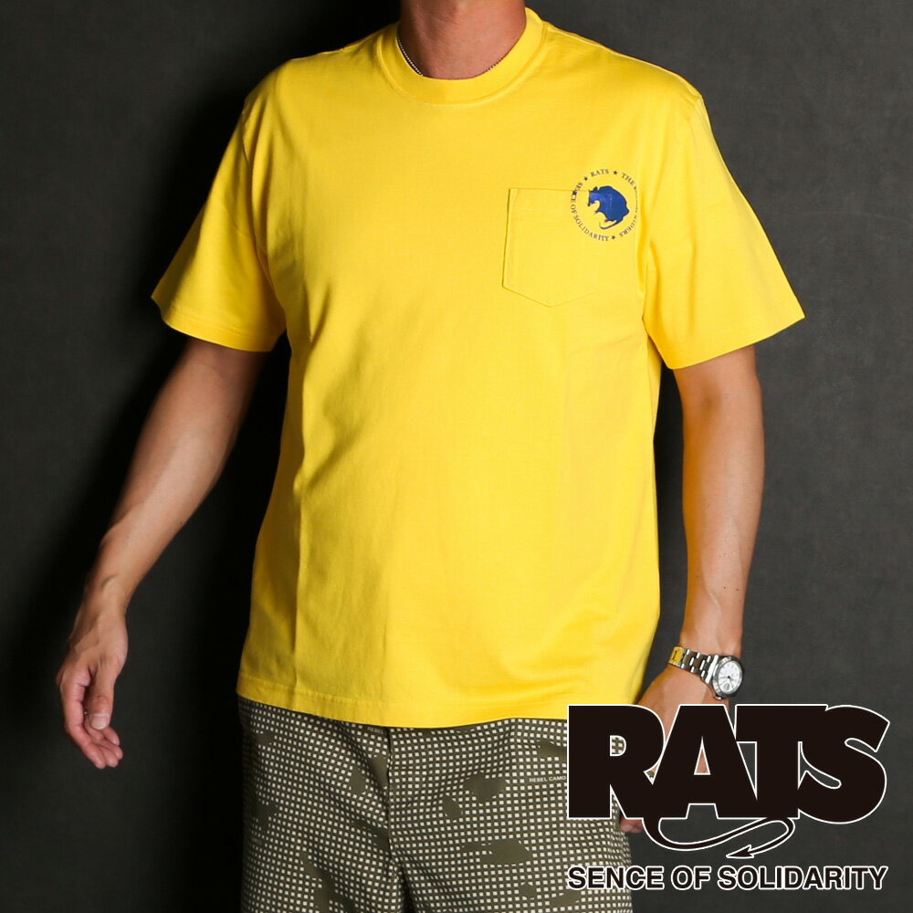 RATS/åġCIRCLE POCKET TEE - YELLOW / T / 24'RT-0601 ڥ󥺡̵ۡ
