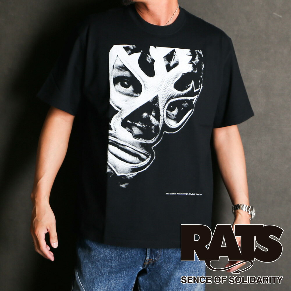 RATS ラッツBIG LOGO TEE プリント Tシャツ 黒　XL 楽天市場】ラッツ（柄プリント）（Tシャツ・カットソー｜トップス