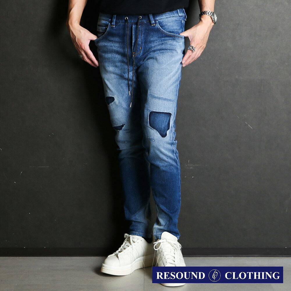 乐天商城 - 【RESOUND CLOTHING /リサウンドクロージング】MICK DENIM JERSEY / ジャージーンズ / RC34-ST-020【メンズ】【送料無料】
