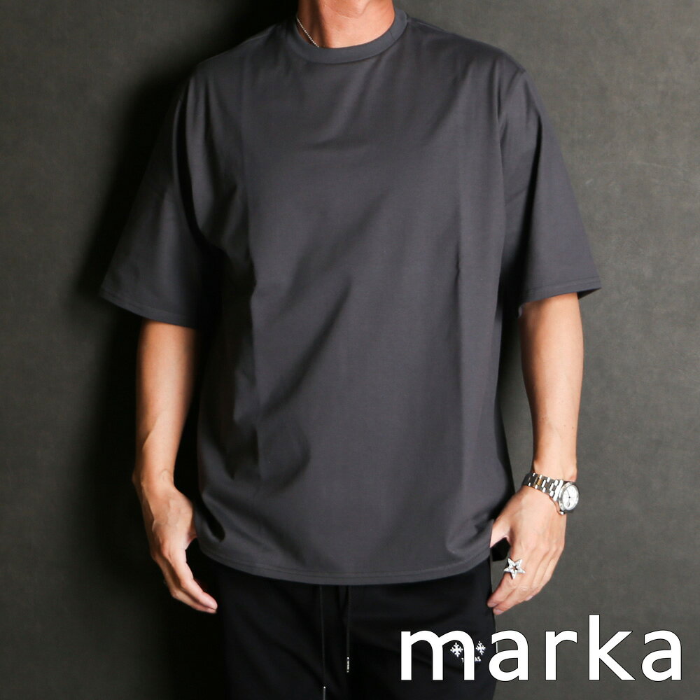 乐天商城 - 【marka/マーカ】CREW NECK TEE - M.GRAY / オーガニックコットン26G天竺 - クルーネックTEE / M25A08CS02B【メンズ】【送料無料】