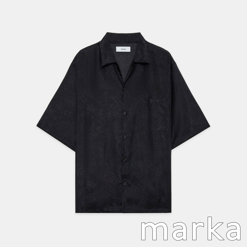 乐天商城 - 【marka/マーカ】SILK OPEN COLLAR S/S SHIRT - PAISLEY / 8匁シルク羽二重 - シルクオープンカラーシャツ / M26A21SH02B【メンズ】【送料無料】