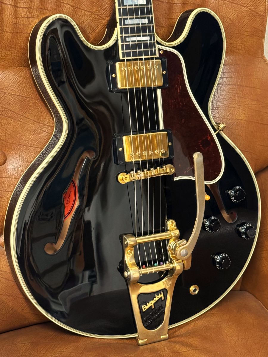šGibsonCustomShopES-355AntiqueEbonywithBigsbyMemphis2009's쥭USED
