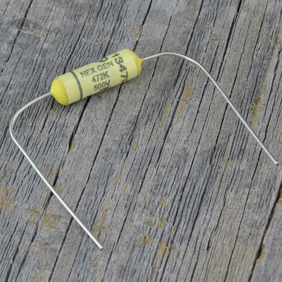 Sozo Capacitors 《ソーゾー・キャパシターズ》 Sozo, NextGen Yellow Mustard Vintage 0.0047uF 500V [商品番号 : 3762] コンデンサ